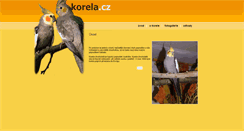 Desktop Screenshot of korela.cz
